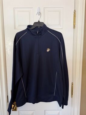 Cutter & Buck Navy Half-Zip Lightweight Jacket